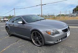 BMW 6 Series salvage cars for sale: 2006 BMW 650 I