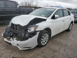 Salvage cars for sale at Leroy, NY auction: 2017 Nissan Sentra S