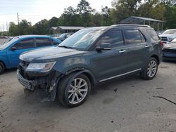 Salvage cars for sale at Savannah, GA auction: 2016 Ford Explorer Limited