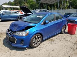 Salvage cars for sale from Copart Savannah, GA: 2017 Chevrolet Sonic LT
