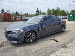 Honda salvage cars for sale: 2022 Honda Civic EX