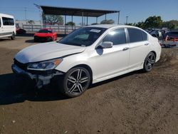 Salvage cars for sale from Copart San Diego, CA: 2016 Honda Accord Sport