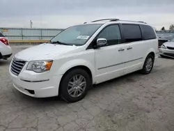 Salvage cars for sale at Dyer, IN auction: 2010 Chrysler Town & Country Limited