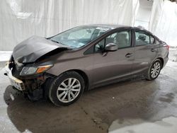 Vehiculos salvage en venta de Copart Leroy, NY: 2012 Honda Civic EX