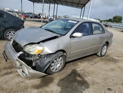 Salvage cars for sale from Copart San Diego, CA: 2003 Toyota Corolla CE