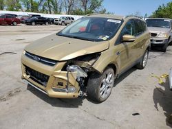Salvage cars for sale from Copart Bridgeton, MO: 2014 Ford Escape Titanium