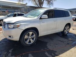 Toyota Highlander salvage cars for sale: 2008 Toyota Highlander Sport