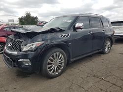 Salvage cars for sale at Moraine, OH auction: 2016 Infiniti QX80