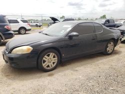 Salvage cars for sale from Copart Houston, TX: 2007 Chevrolet Monte Carlo LT