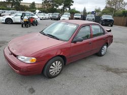 Salvage cars for sale from Copart San Martin, CA: 1999 Chevrolet GEO Prizm Base
