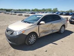 Salvage cars for sale at Kansas City, KS auction: 2013 Toyota Corolla Base