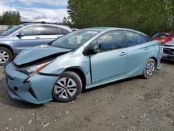 Salvage cars for sale from Copart Arlington, WA: 2017 Toyota Prius
