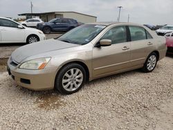 Salvage cars for sale at Temple, TX auction: 2007 Honda Accord EX