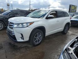 Salvage cars for sale at Chicago Heights, IL auction: 2017 Toyota Highlander SE