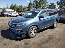 Honda Pilot exl salvage cars for sale: 2016 Honda Pilot EXL