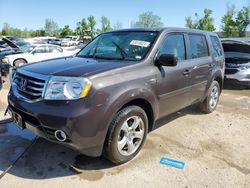 Honda Pilot ex salvage cars for sale: 2013 Honda Pilot EX