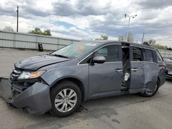 Salvage cars for sale at Littleton, CO auction: 2016 Honda Odyssey EXL