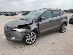Salvage cars for sale at San Antonio, TX auction: 2014 Ford Escape Titanium