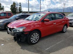 Salvage cars for sale from Copart Rancho Cucamonga, CA: 2017 Nissan Sentra S