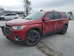 Salvage cars for sale at Tulsa, OK auction: 2020 Chevrolet Traverse RS