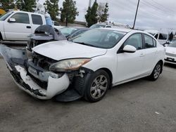 Salvage cars for sale from Copart Rancho Cucamonga, CA: 2013 Mazda 3 I