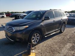 Salvage cars for sale at San Antonio, TX auction: 2011 Toyota Highlander Base
