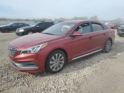 Salvage cars for sale at Kansas City, KS auction: 2015 Hyundai Sonata Sport
