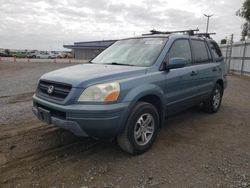 Salvage cars for sale at San Diego, CA auction: 2005 Honda Pilot EXL