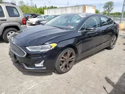 Salvage cars for sale at Bridgeton, MO auction: 2020 Ford Fusion Titanium