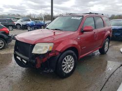 Salvage cars for sale at Louisville, KY auction: 2008 Mercury Mariner Premier