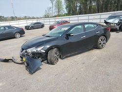 Salvage cars for sale at Dunn, NC auction: 2017 Nissan Maxima 3.5S