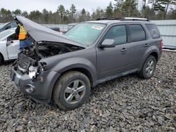 Salvage cars for sale at Windham, ME auction: 2011 Ford Escape Limited
