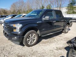 Salvage cars for sale at North Billerica, MA auction: 2017 Ford F150 Supercrew