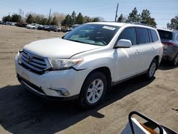 Salvage cars for sale from Copart Denver, CO: 2013 Toyota Highlander Base