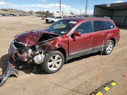Salvage cars for sale at Colorado Springs, CO auction: 2013 Subaru Outback 2.5I Premium