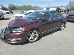 Salvage cars for sale from Copart Glassboro, NJ: 2013 Volkswagen Passat SEL