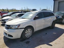 Salvage cars for sale from Copart Duryea, PA: 2017 Dodge Journey SE