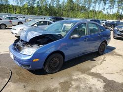 Salvage cars for sale at Harleyville, SC auction: 2005 Ford Focus ZX4