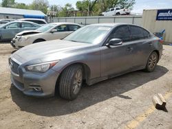 Salvage cars for sale from Copart Wichita, KS: 2015 Infiniti Q50 Base