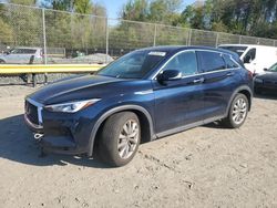 Salvage cars for sale at Waldorf, MD auction: 2020 Infiniti QX50 Pure