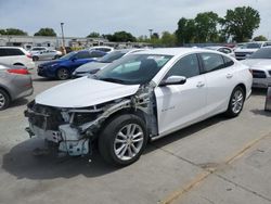 Chevrolet salvage cars for sale: 2018 Chevrolet Malibu LT