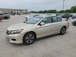 Salvage cars for sale at Wilmer, TX auction: 2014 Honda Accord LX