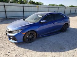 Salvage cars for sale from Copart New Braunfels, TX: 2020 Honda Civic EX