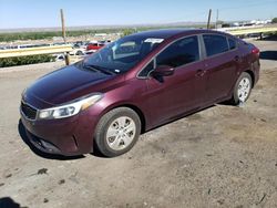 Salvage cars for sale at Albuquerque, NM auction: 2018 KIA Forte LX