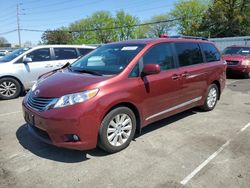 Salvage cars for sale from Copart Moraine, OH: 2015 Toyota Sienna XLE