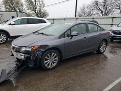 Salvage cars for sale at Moraine, OH auction: 2012 Honda Civic EX