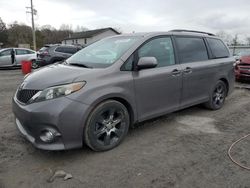 Salvage cars for sale at York Haven, PA auction: 2012 Toyota Sienna Sport