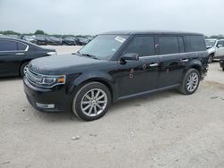 Salvage cars for sale at San Antonio, TX auction: 2017 Ford Flex Limited