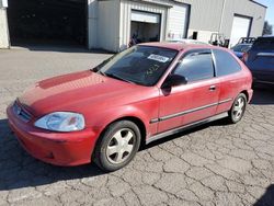 Honda Civic DX Vehiculos salvage en venta: 1999 Honda Civic DX