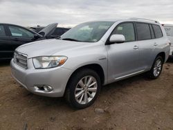 Salvage cars for sale at Elgin, IL auction: 2008 Toyota Highlander Hybrid Limited